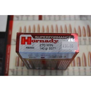 .270 Hornady 140gr SST - Box of 20 .270 Hornady 140gr SST - Box of 20